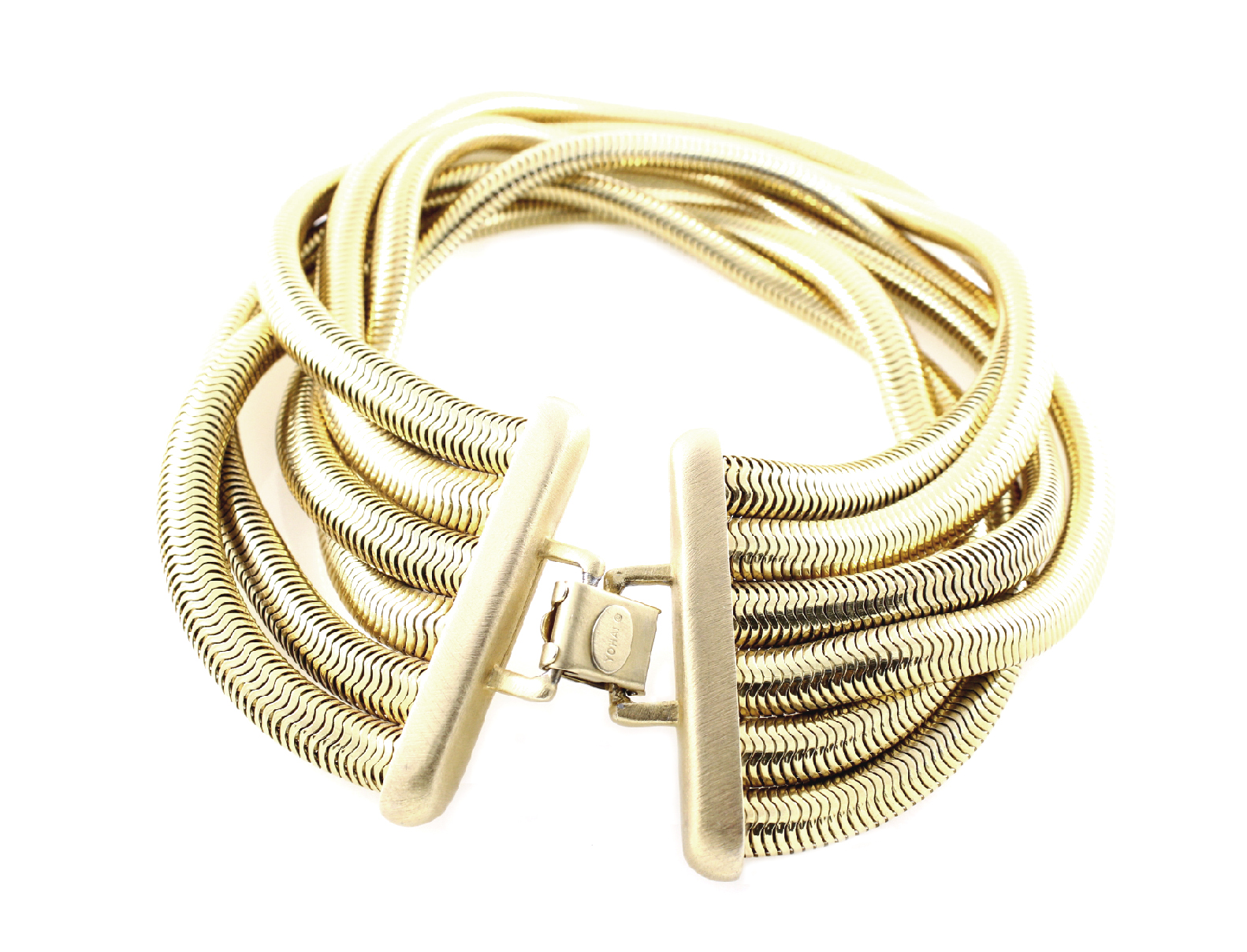 Debra Yohai Snake Coil Modernist Vintage Necklace & Bracelet - Einna Sirrod