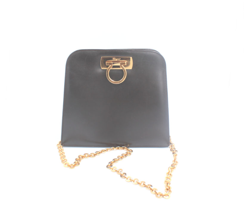 ferragamo gold bag