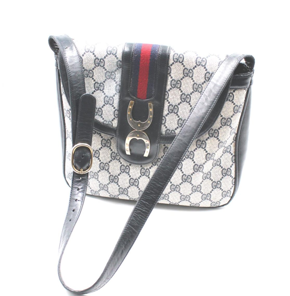 gucci monogram shoulder bag vintage