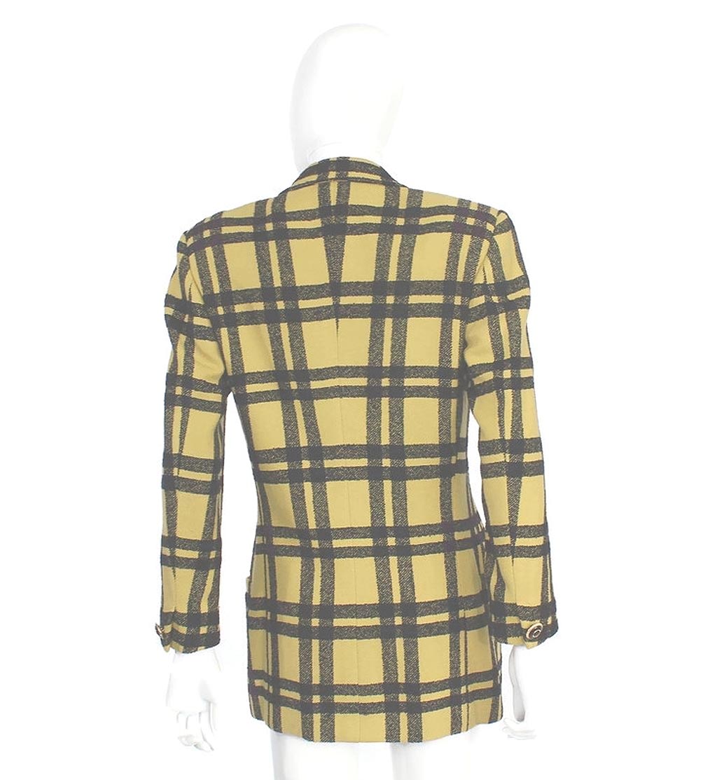 Versace Checked Wool Jacket