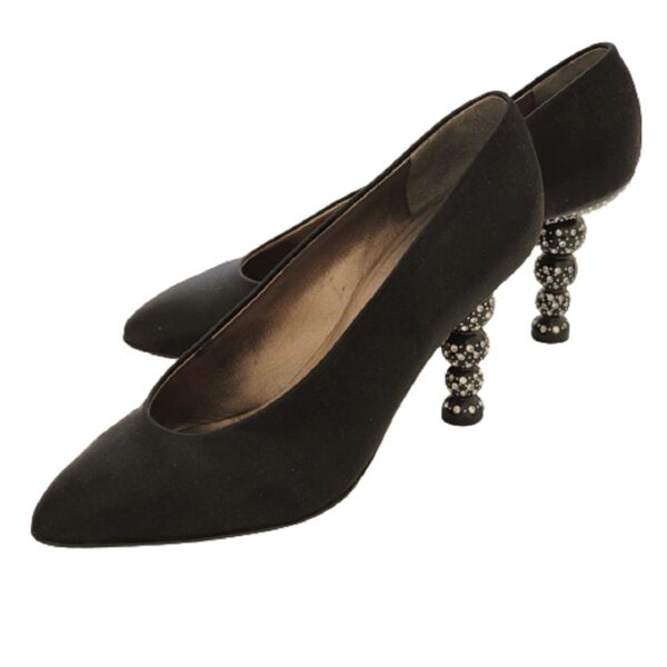 Satin on sale evening shoes