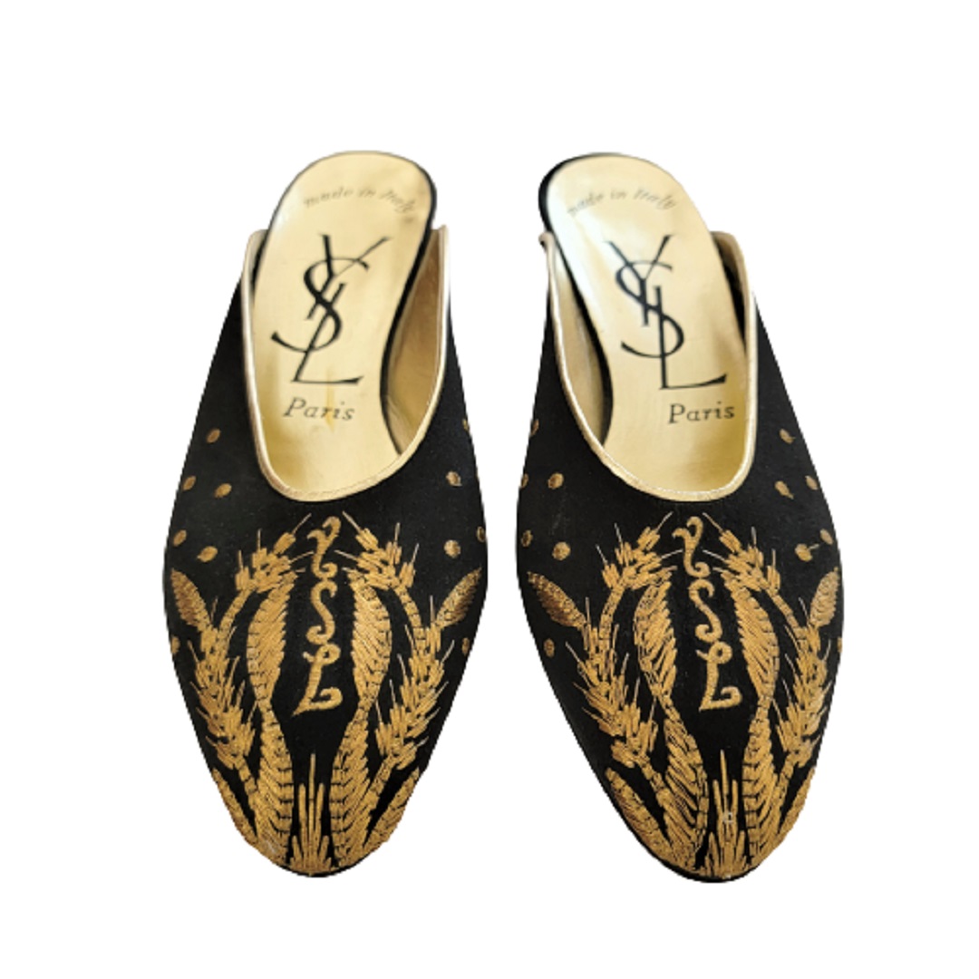 Moroccan Embroidered Mules